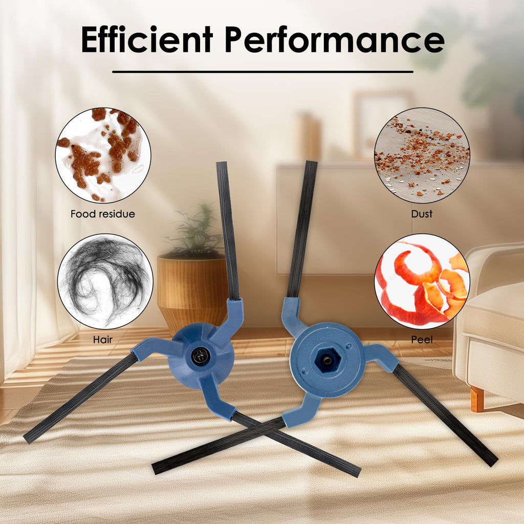 (8 Pack) X10 Pro Omni Side Brushes for Eufy X10 Pro Omni Robot Vacuum Cleaner, Replacement Side Brush Kit, Edge Sweeping Brushes, Corner Brush Accessories Kit, Vacuum Attachments Brushes