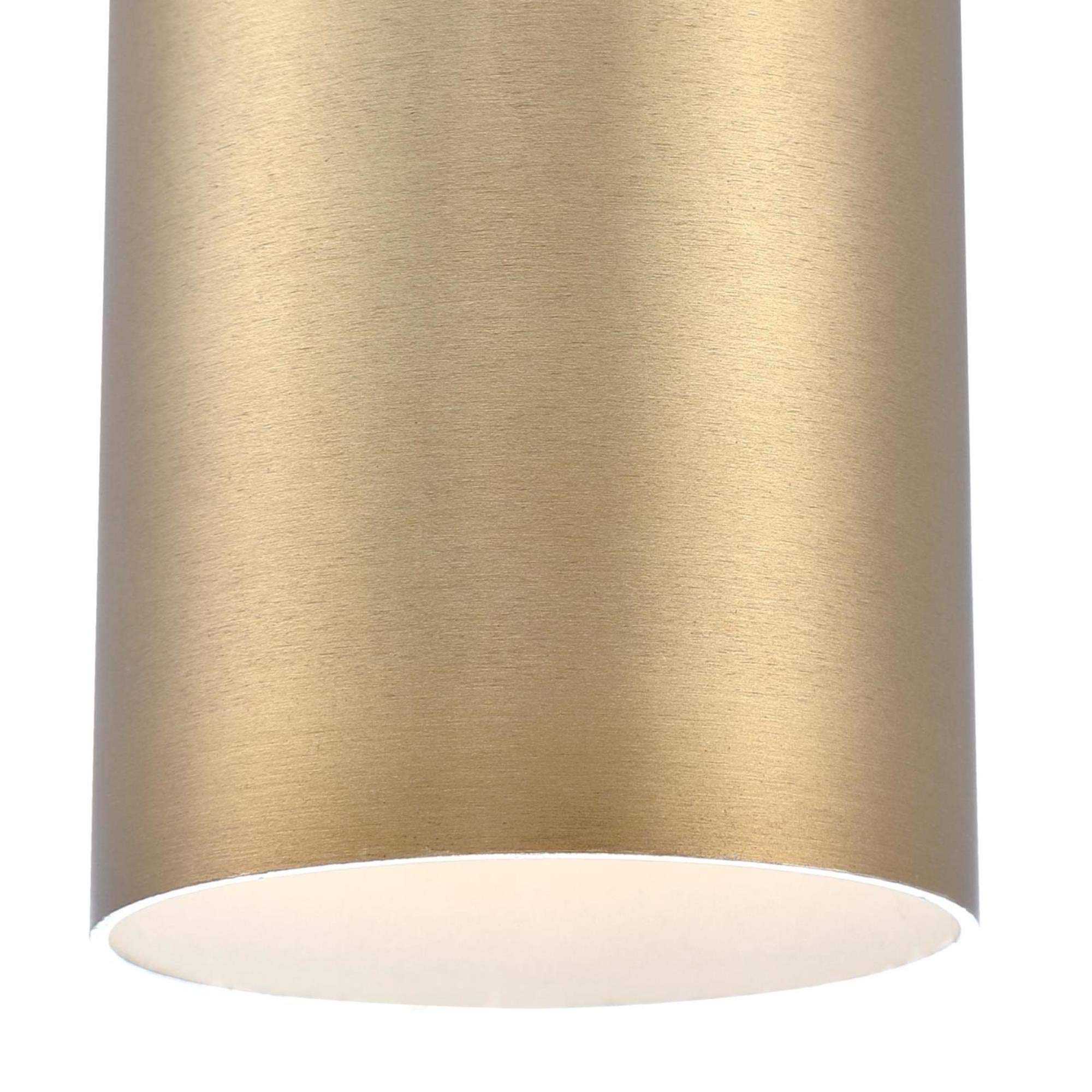 Westinghouse 6111100 Rayman Contemporary One-Light Dimmable LED Indoor Mini Pendant Light Brushed Brass Finish