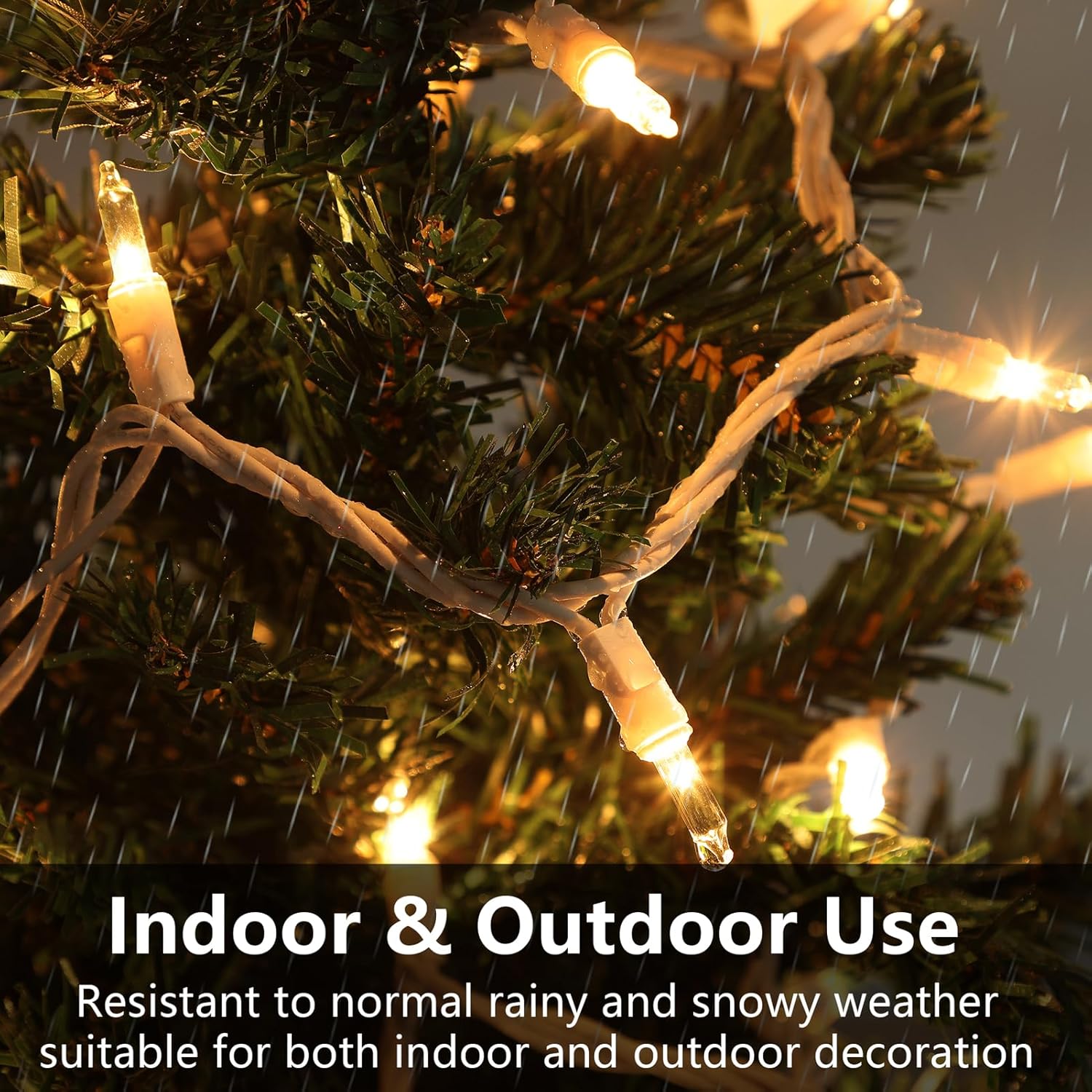 Skiennix Christmas Lights - 50 Count Clear White Mini String Lights | 13ft Warm White for Indoor/Outdoor Decor