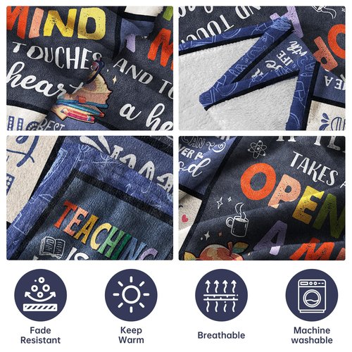 SteadStyle Valentines Teacher Gifts for Women Men – Unique Teacher Appreciation Gifts Blanket, Funny Present for Educators, Best Retirement or Birthday Gift from Students – 60"x50" Throw