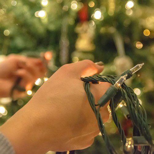 FUNPENY Christmas Lights - 30FT 150 Mini Clear Incandescent String Lights | Warm White for Indoor/Outdoor Decor