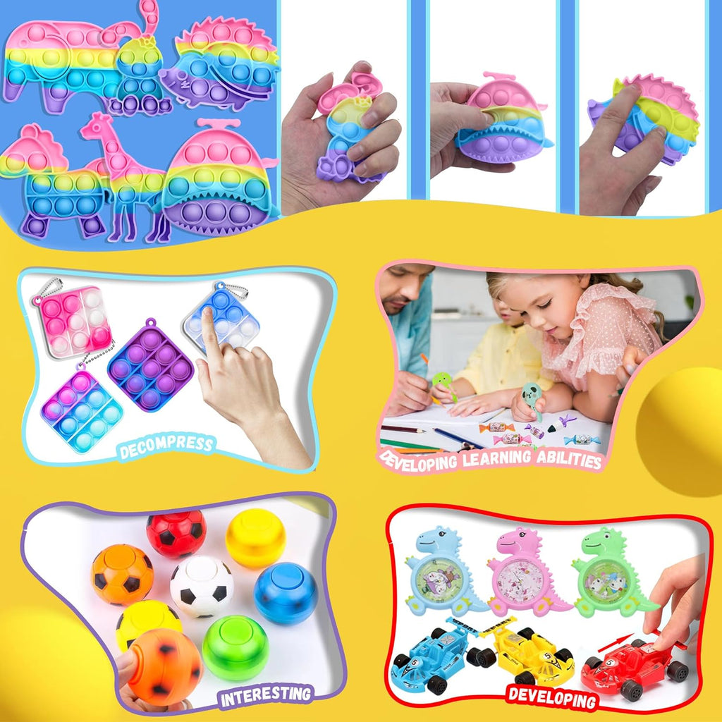 Skiennix Fidget Toys Pack - 1000+ PCS Party Favors for Kids | Perfect for Birthdays & Christmas Goodie Bags