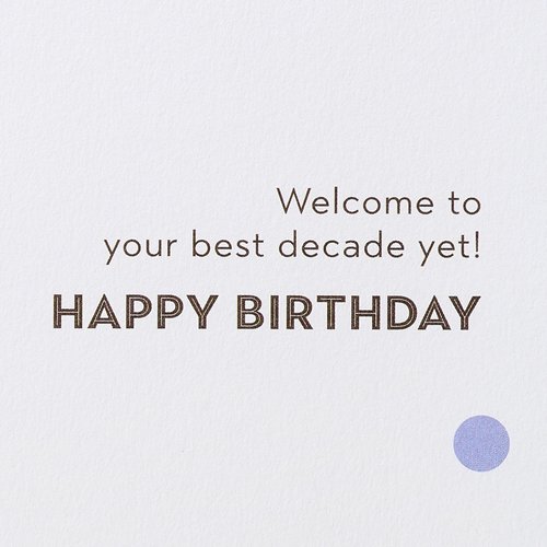 Papyrus 40th Birthday Card for Women, Perfect for Friends or Daughter (Best Decade Yet)