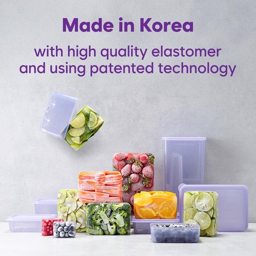 THX_SOYOON Freezer Containers for Food Storage 12pcs - Soup with Lids Safe - Twist Release - Flexible Frozen Design - BPA Free