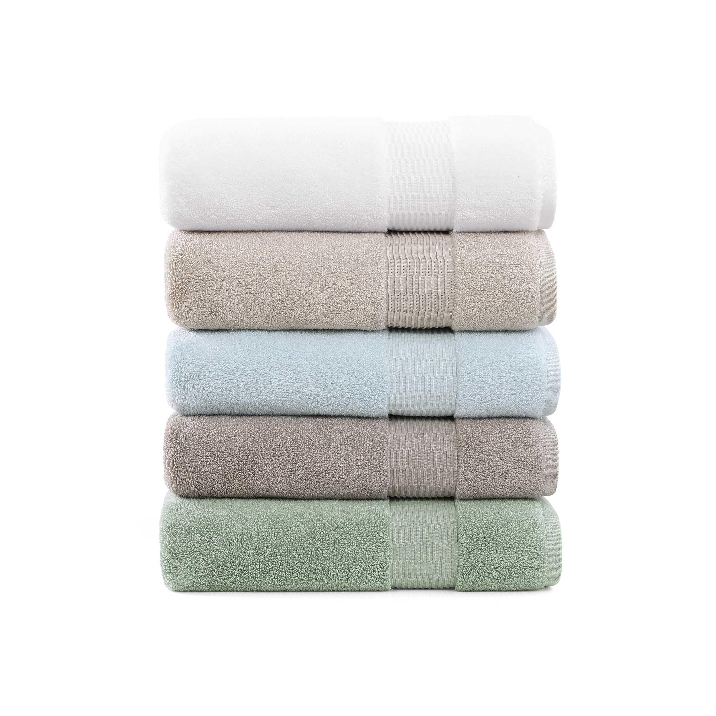 Tommy Bahama - Bath Towels Set, Soft & Highly Absorbent Cotton, Low Linting & Fade Resistant Bathroom Essentials (Long Branch Blue, 3-Piece)