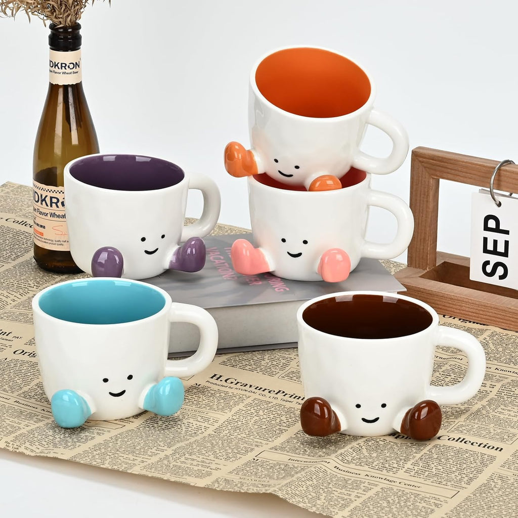 Skiennix Cute Funny Coffee Mug - Unique 12.8oz Ceramic Tea Cup for Women | Perfect Office Gift (Chocolate)