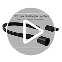 Flexible 32mm Crevice Tool for Vacuum Cleaners - 1.25 Inch Flat Nozzle