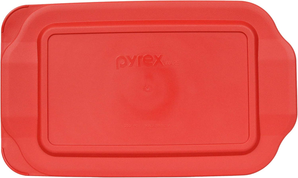 Pyrex 2-Quart Glass Baking Dish with Red Lid - Durable & Made in USA