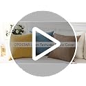 OTOSTAR Cream Beige Linen Throw Pillow Cover 12x20 Inch
