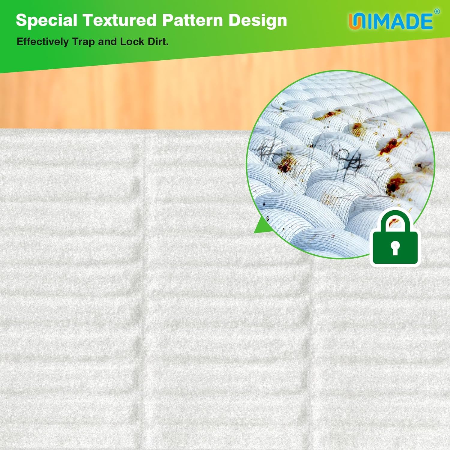 UNIMADE Dry Sweeping Cloths - 52 Count Mop Refill Compatible with Swiffer - Disposable Dusting Cloths for Hardwood Floors