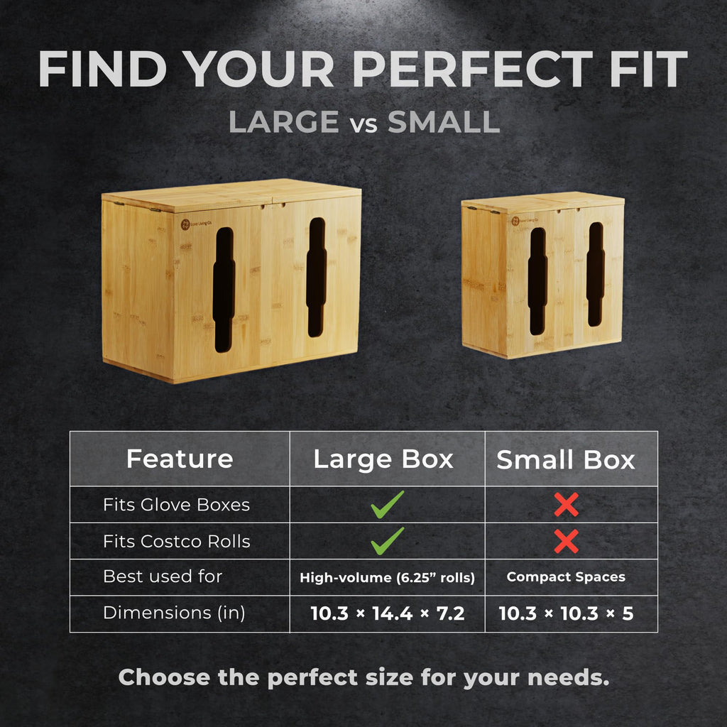 2-in-1 Bamboo Plastic Bag Holder and Trash Dispenser – Large Capacity Storage for Kitchen Cabinet, Under Sink Storage, Pantry Organizers, Laundry Room Organization, Kitchen Must Haves 2025
