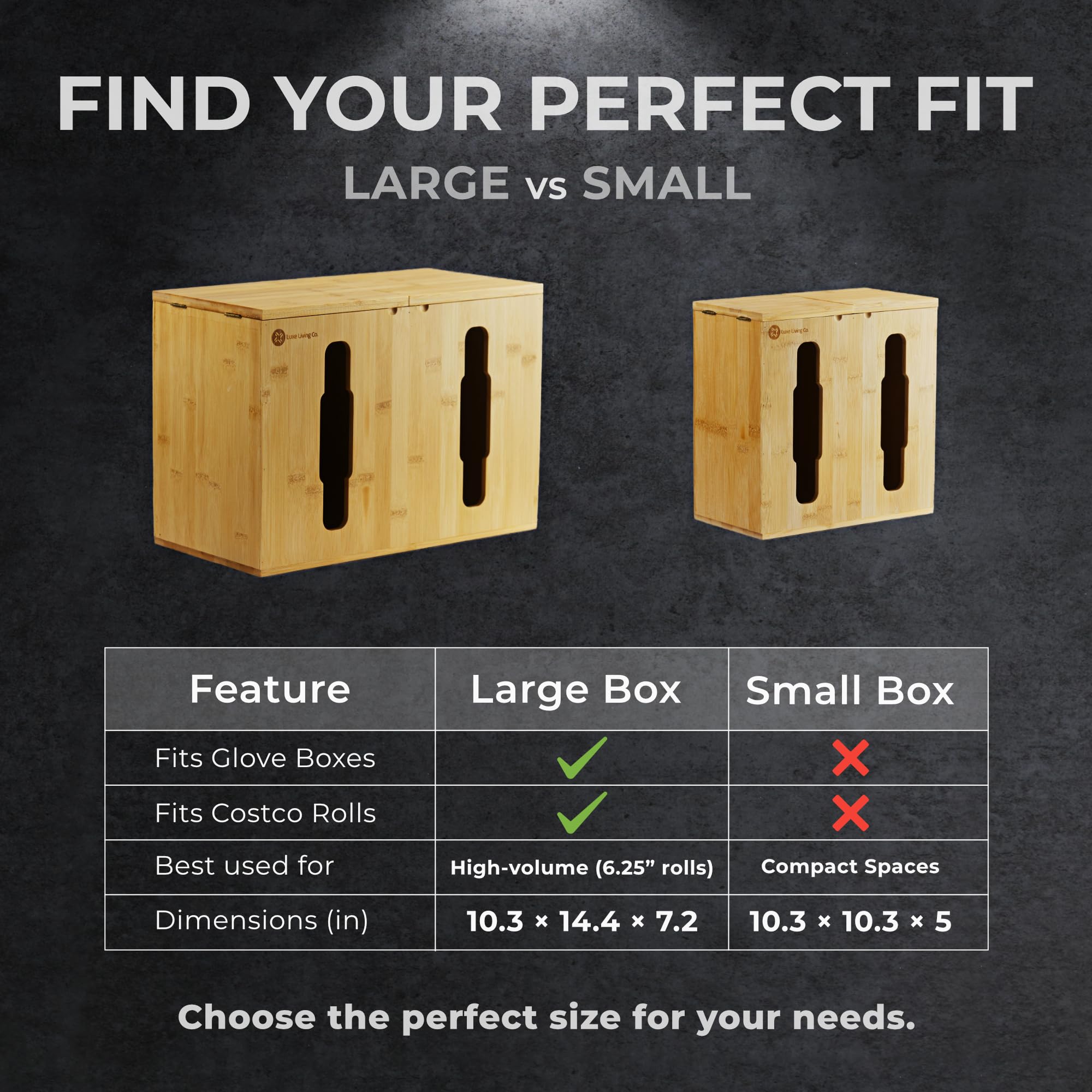 2-in-1 Bamboo Plastic Bag Holder and Trash Dispenser – Large Capacity Storage for Kitchen Cabinet, Under Sink Storage, Pantry Organizers, Laundry Room Organization, Kitchen Must Haves 2025
