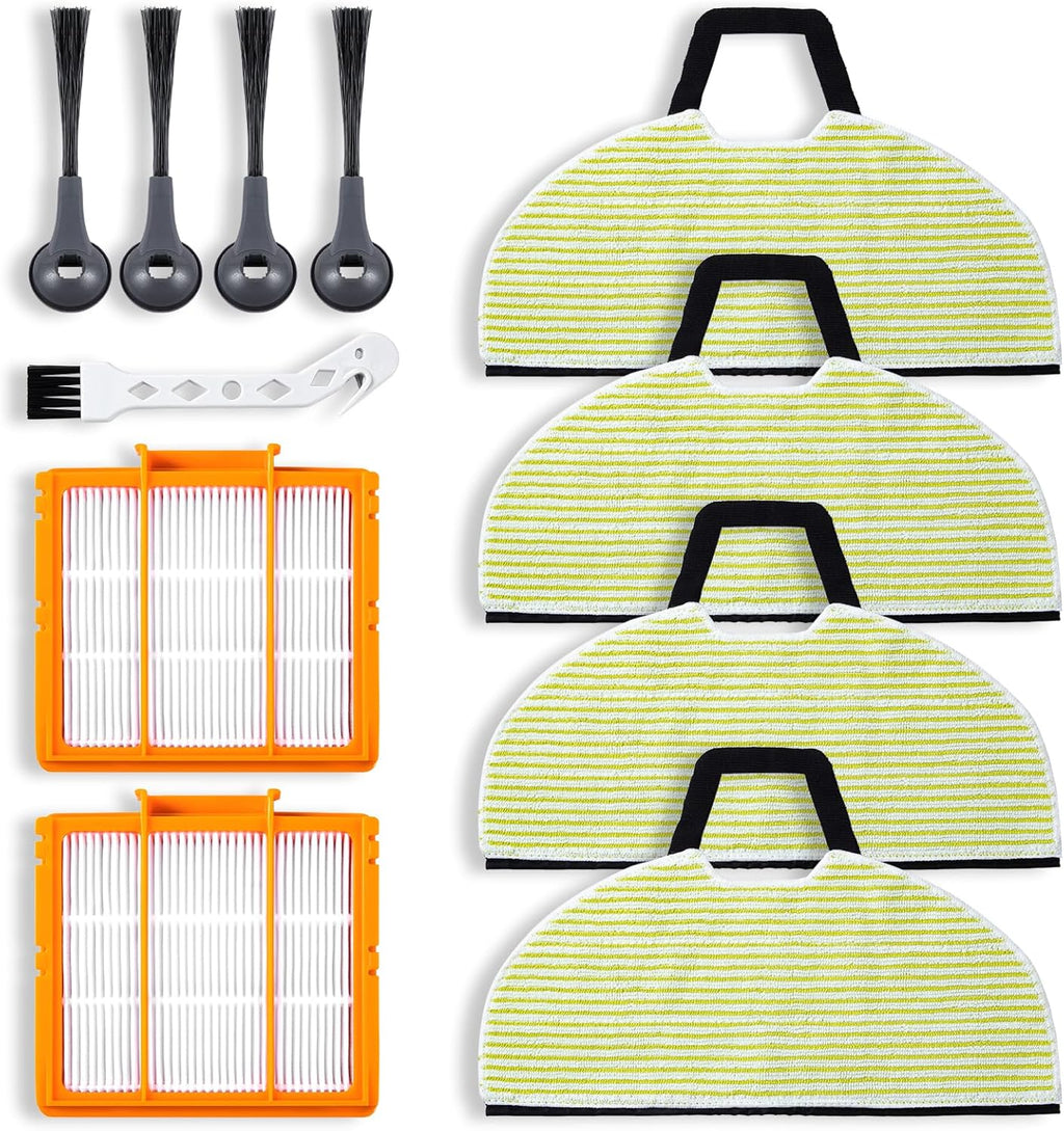 Shark Mop Pads Replacement - 4-Pack for RV2610WA, AV2610WA, RV2620WD | Ultra 2-in-1 Vacuum Accessories