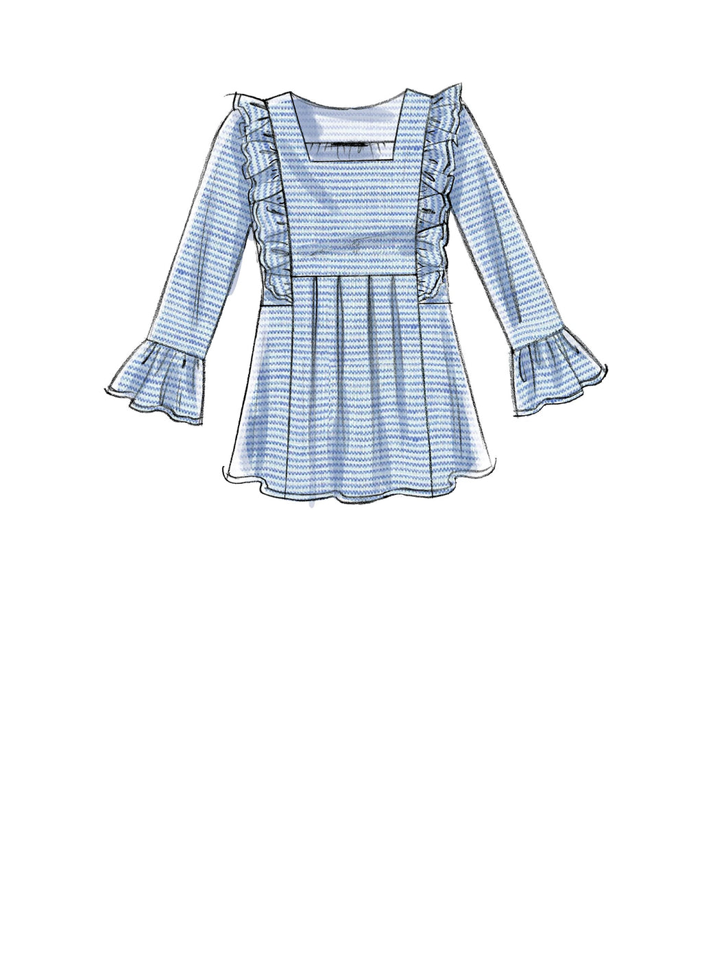 McCall Patterns Misses V Square-Neck Top/Tunic and Dresses