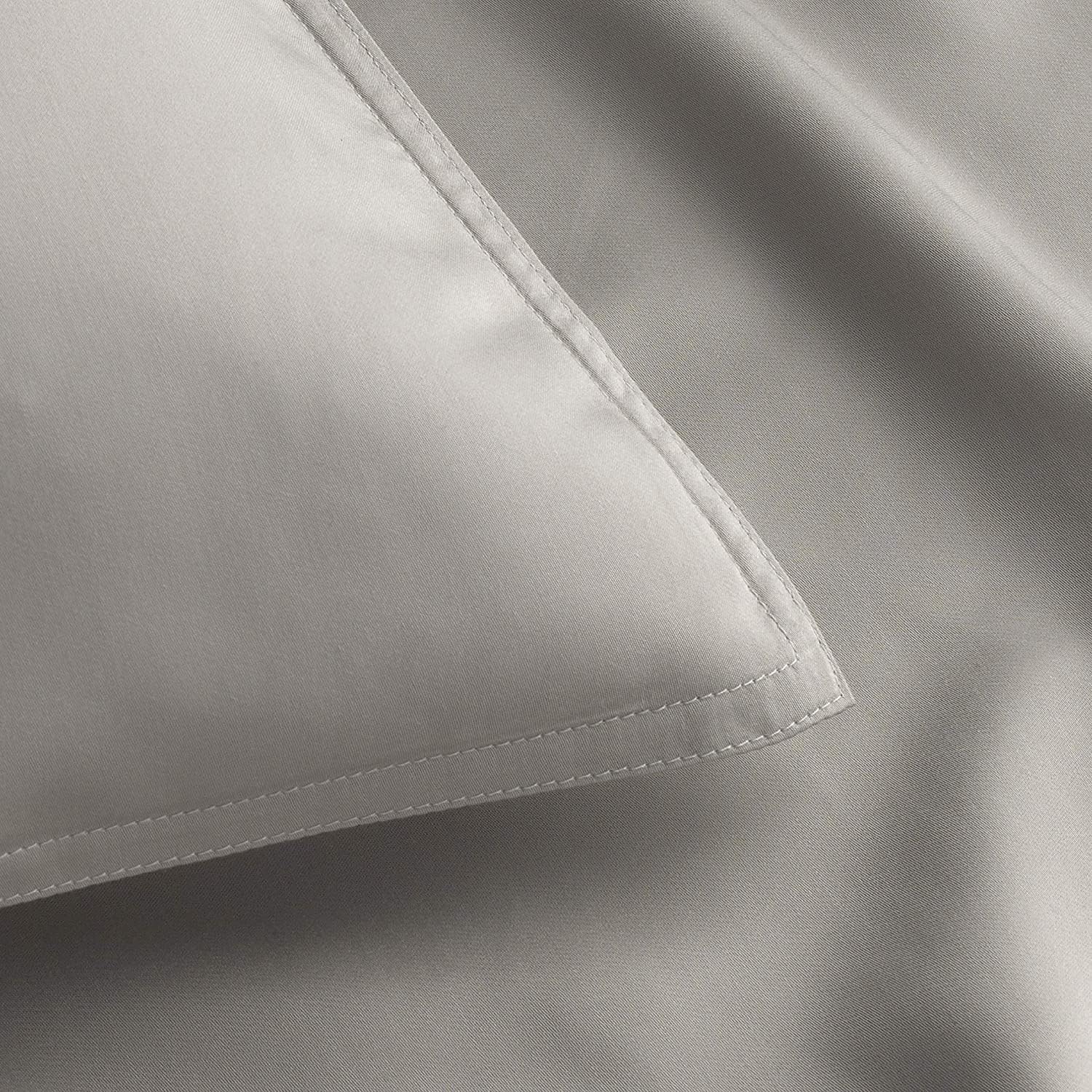 Pure Bamboo Split King Sheets - 100% Organic Viscose Bed Sheet Set, Soft & Cooling, 2 Fitted Sheets (Stripes)