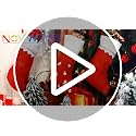 Christmas Stockings Hanging Set - Red Holiday Decor Bags, 10 Pack