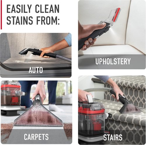 Hoover CleanSlate Plus Portable Carpet & Upholstery Spot Cleaner - Powerful Suction, Versatile Tools for Pet Stains & Auto Detailing