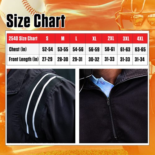 3N2 Umpire Half-Zip Jacket, Navy Blue, M (7200-03-M)