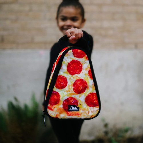 Arctic Zone Pizza Lunch Pack with 210g Ice Pack and 4 Piece Kids Sandwich Set - Pizza