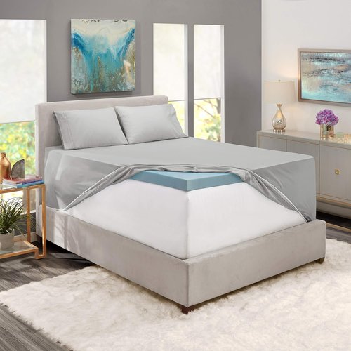 Hearth & Harbor Twin Extra Deep Pocket Sheet Set - Fits Mattresses 18-24 Inches Deep - Silver 4-Piece