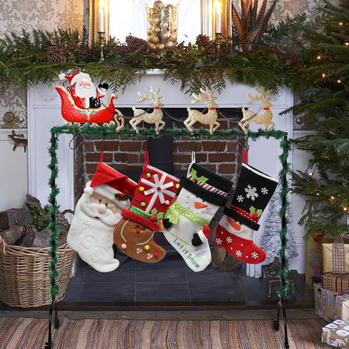 FORUP Christmas Stocking Holder Stand - Elk Design for Festive Decor | Durable & Stylish