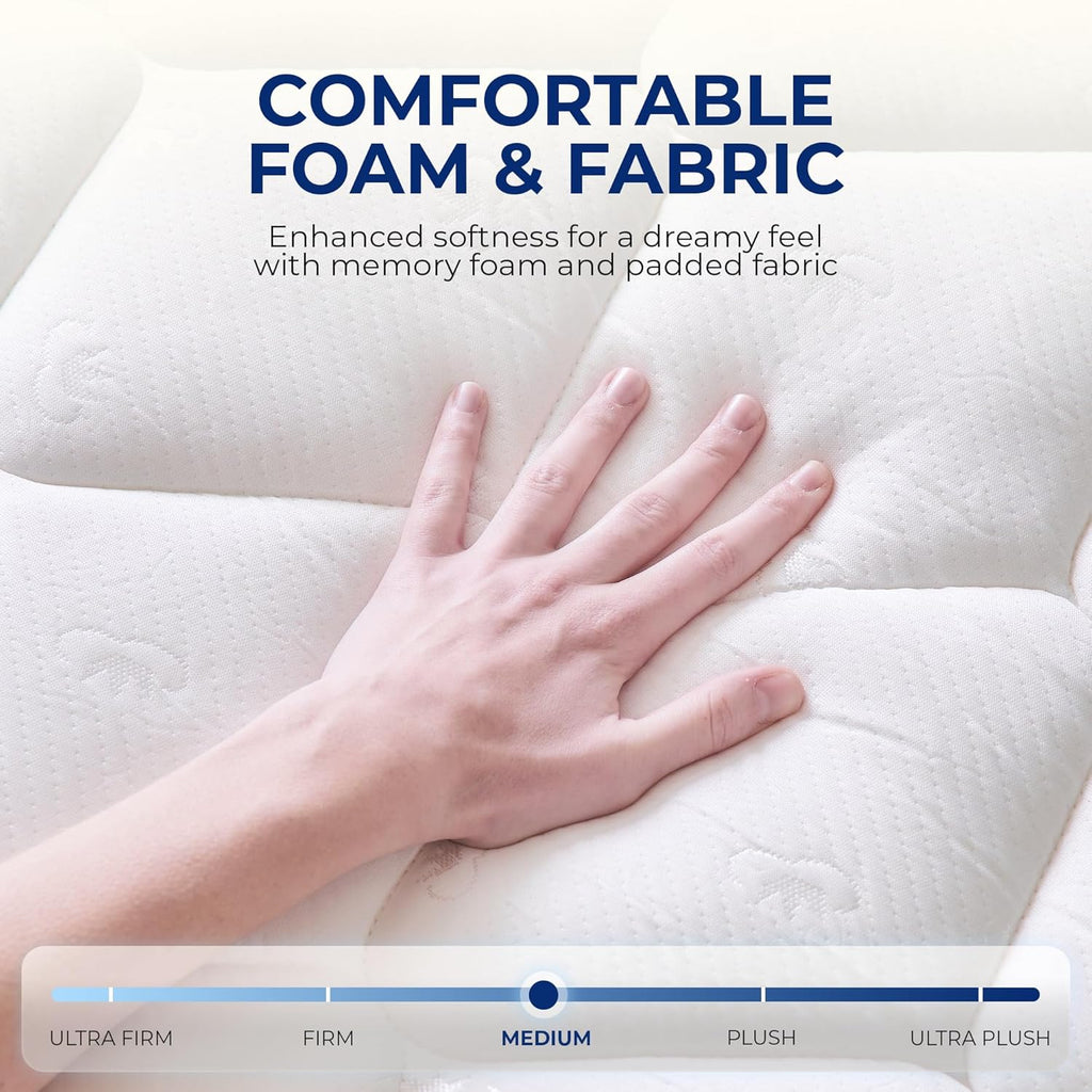 Neo Sleep Full Size Mattress - 10 Inch Hybrid Comfort with Cooling Gel Memory Foam & Pocket Springs