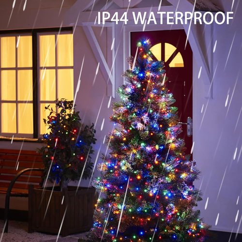 Dazzle Bright Christmas String Lights - 100 LED 33 FT Waterproof Fairy Lights | 8 Modes for Indoor & Outdoor Holiday Decor
