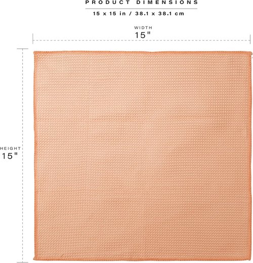 BINO Microfiber Cleaning Towels - Ultra Absorbent Red Ombre 15x15 Inches - 12 Pack All-Purpose Set