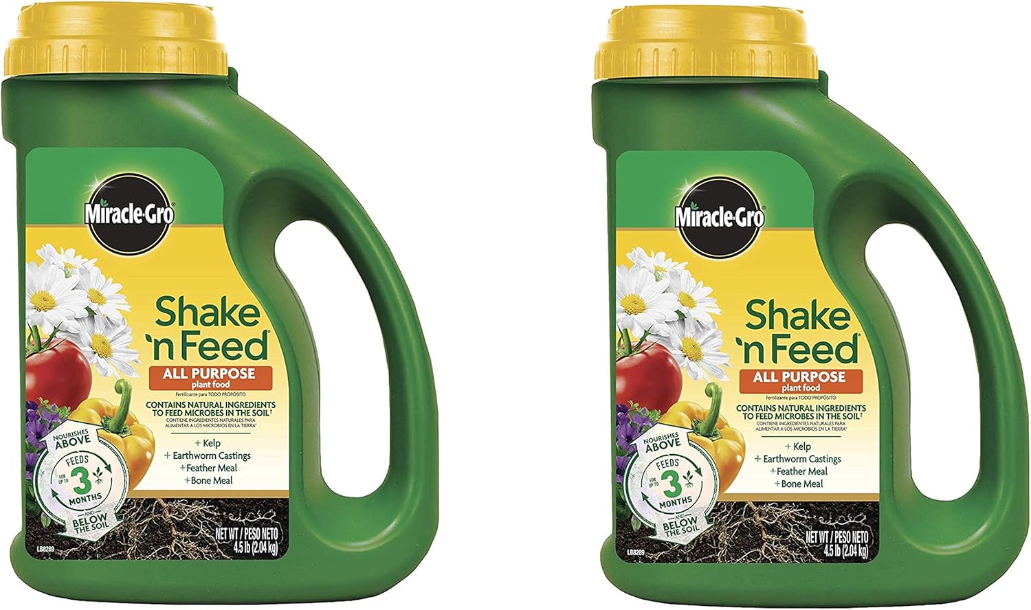 Shake N Feed All Purpose Plant Food - Continuous Release Formula, 4.5 lb, 2 Pack