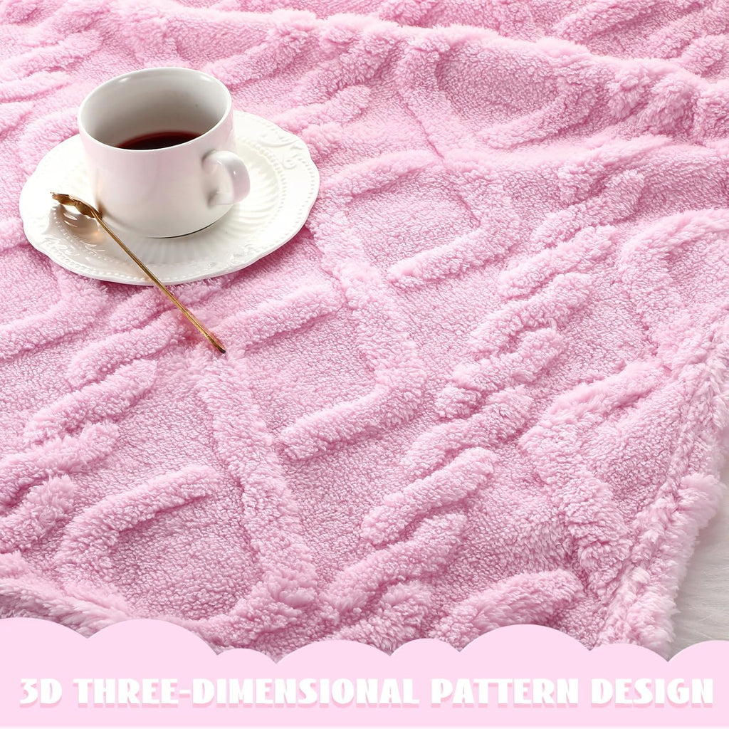 VitalCozy 4 Pcs Fleece Baby Blankets - Soft Plush Warm Receiving Blankets 30" x 40" for Infants & Toddlers