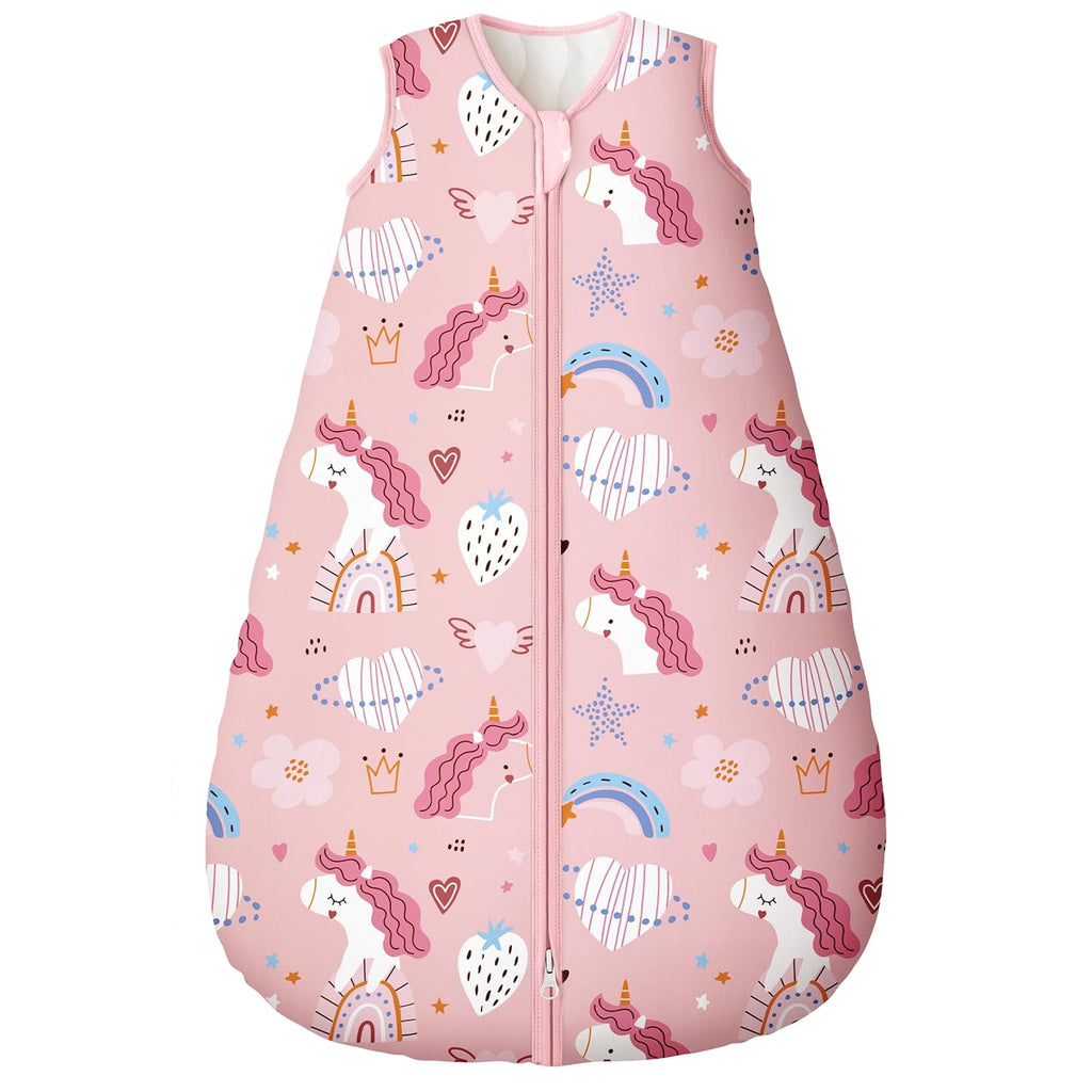 Yoofoss Baby Sleep Sack - 100% Organic Cotton Wearable Blanket for 6-12 Months | TOG 2.5, 2-Way Zipper, Warm & Comfy