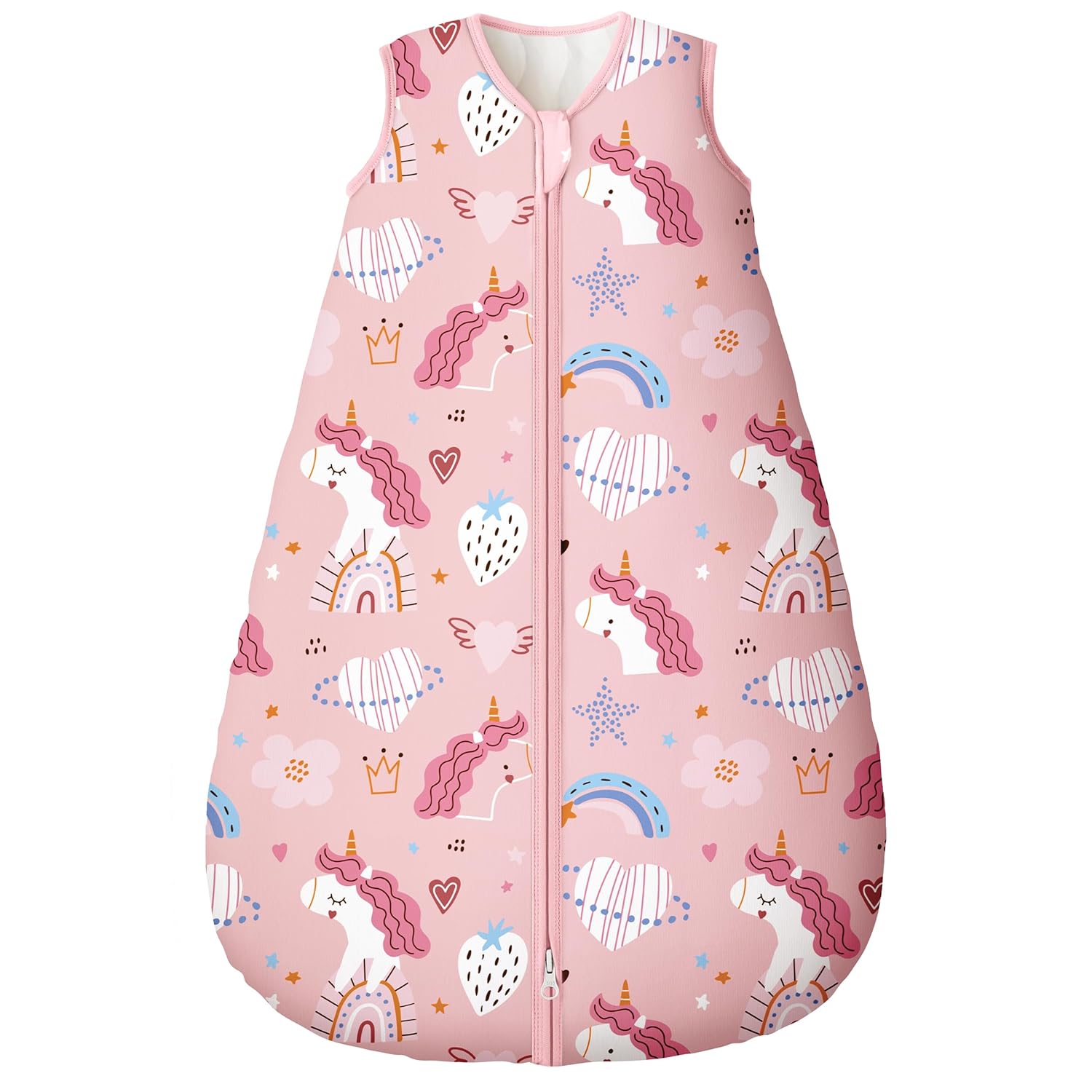 Yoofoss Baby Sleep Sack - 100% Organic Cotton Wearable Blanket for 6-12 Months | TOG 2.5, 2-Way Zipper, Warm & Comfy