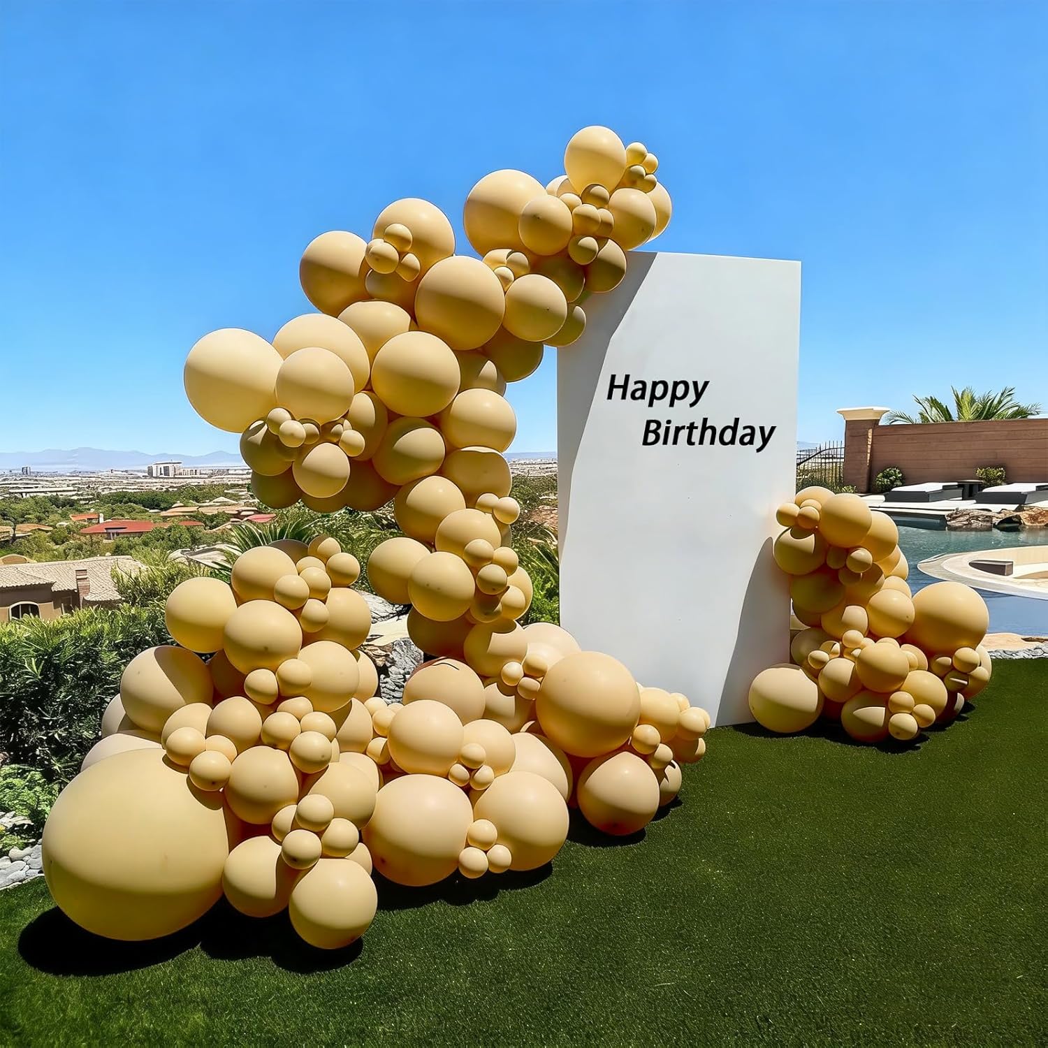 Skiennix 120pcs Tan Balloons - Light Brown Balloon Arch Kit for Boho Wedding & Party Decor | 5-18 Inch Sizes