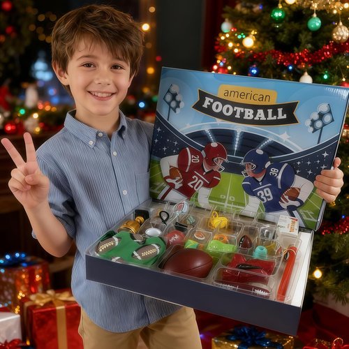 Football Advent Calendar 2025 | 24-Day Countdown with Unique Surprises for Kids & Rugby Fans