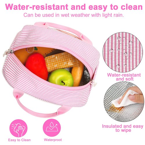 Bluboon Lunch Box for Women Cute Lunch Bag Reusable Insulated Lunch Bags Large Capacity Lunchbox Cooler for Work Picnic or Travel