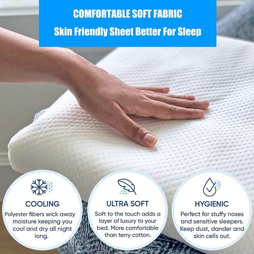 Mecc ecoh Baby Bassinet Mattress, 100% Breathable Cover, Water-Resistant Lining, Oval 29"x17"x2" Fits for 4moms MamaRoo Bassinet