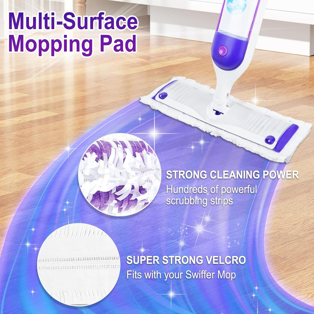 Skiennix 30 Pack Disposable Power Mop Pads - Thickened Multi-Surface Replacement for Swiffer Wet Pads