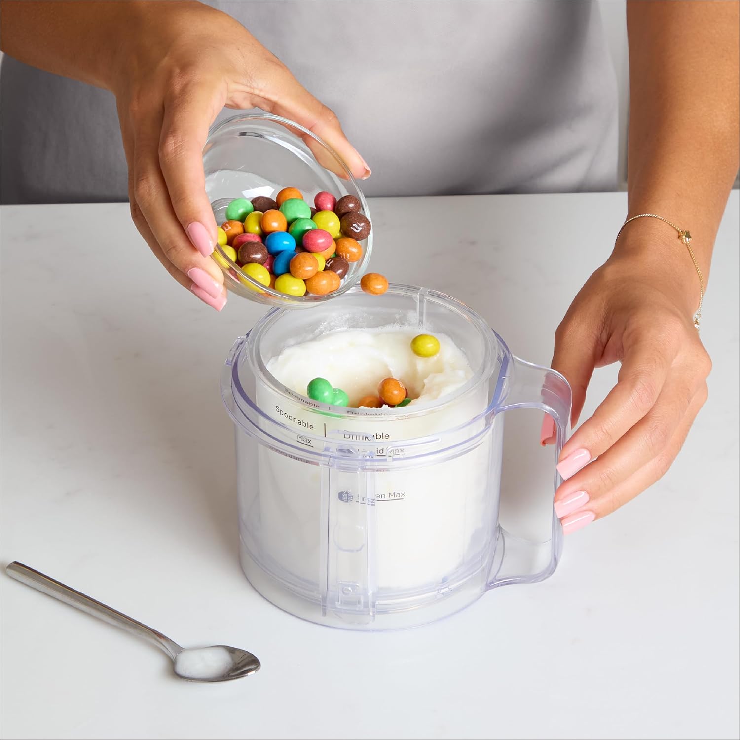 BLACK+DECKER Ice Cream Maker - Create Delicious Keto, Dairy-Free Ice Cream & Gelato at Home | Family-Friendly Design