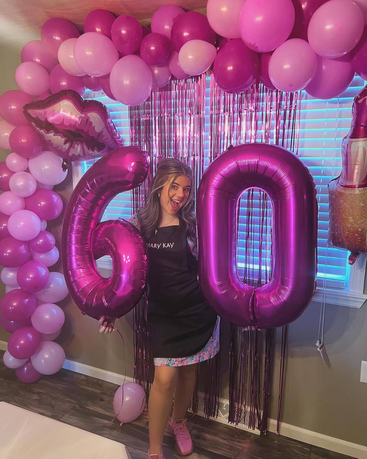 Rosy Purple Number 8 Balloon - 40 Inch Birthday Decoration for Girls | Perfect 8th Birthday Party Supplies
