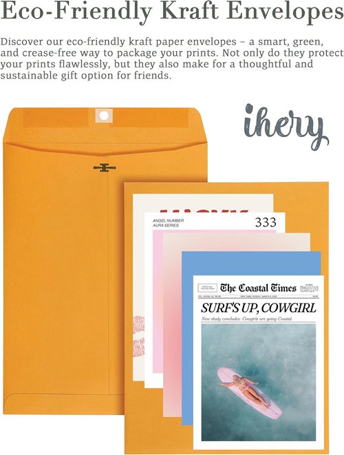 iHery Black Wall Art Print - Trendy Newspaper Design for Home Décor | 12x16in Canvas, Perfect for Living Room