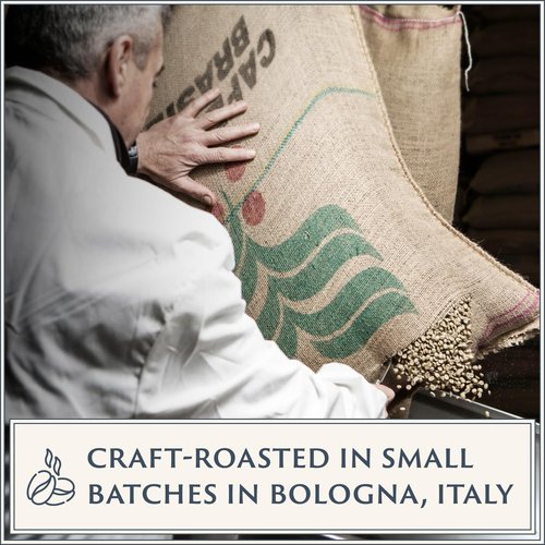 Filicori Zecchini Espresso Beans - Medium Roast Arabica & Robusta Blend | Low Acidity, Rich Flavor - 2.2lb Bag
