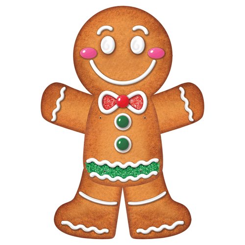 Beistle Jointed Gingerbread Man, 3’- Christmas Wall Decorations, Unique Gingerbread House Décor for Holiday Parties, Winter Wonderland Seasonal Accent for Homes and Classrooms