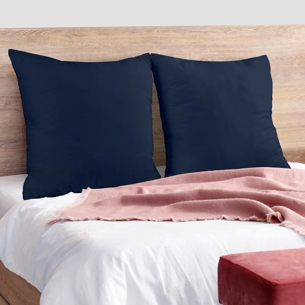 Utopia Bedding 26x26 Pillow Inserts - Set of 2 Navy Decorative Throw Pillows for Sofa & Couch - Soft & Supportive Cushions