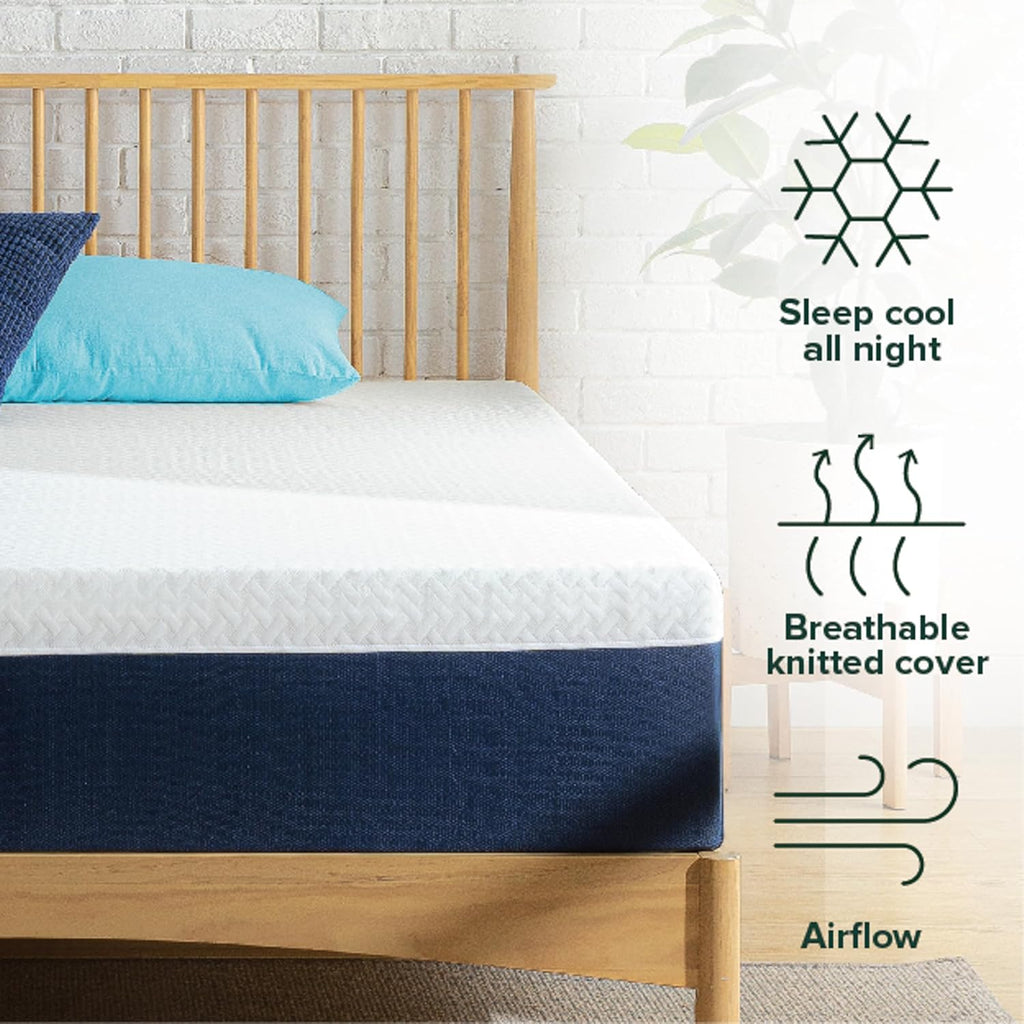 ZINUS 12 Inch King Hybrid Mattress - Cooling Comfort, Medium Firm, Fiberglass Free, Motion Isolation