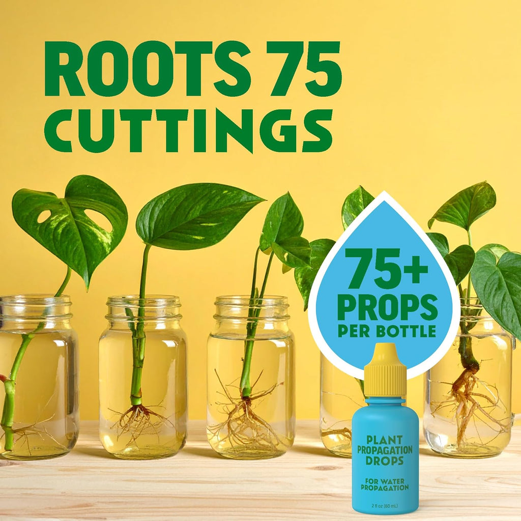 Rooting Drops for Plant Propagation - Faster, Stronger Roots & Less Shock | Supports All Cuttings & Repotting