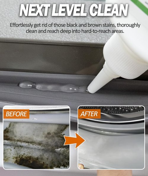 GleamGlee Washing Machine Gasket Cleaner - Powerful Heavy-Duty Gel for Grout, Tiles & Sinks | 5 Fl. Oz