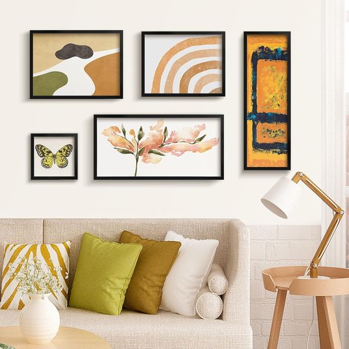 LaVie Home 8x24 Picture Frame - Classic Black Panoramic Display | HD Plexiglass, Vertical & Horizontal Use