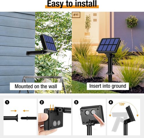Btfarm Solar String Lights - 320 LED 132FT Waterproof Fairy Lights with 8 Modes | Copper Wire Twinkle for Outdoor Decor