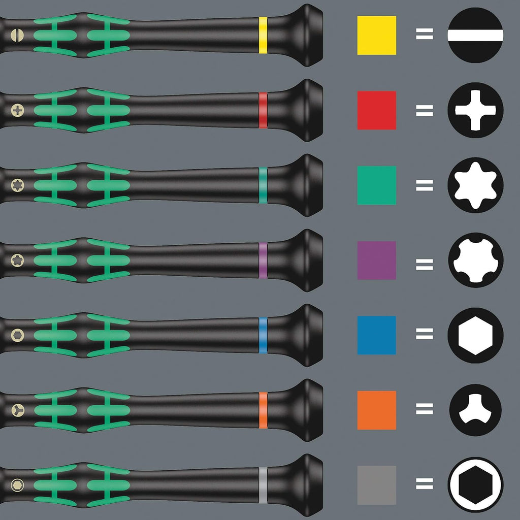 Wera - Kraftform Micro Precision Screwdriver Set | 25 Pieces for Electronic Applications