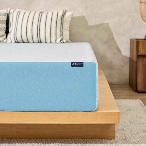 LIFEMENT Twin Cooling Gel Memory Foam Mattress - Medium Firm, Fiberglass Free, CertiPUR-US & Oeko-TEX Certified, 75''L x 38''W